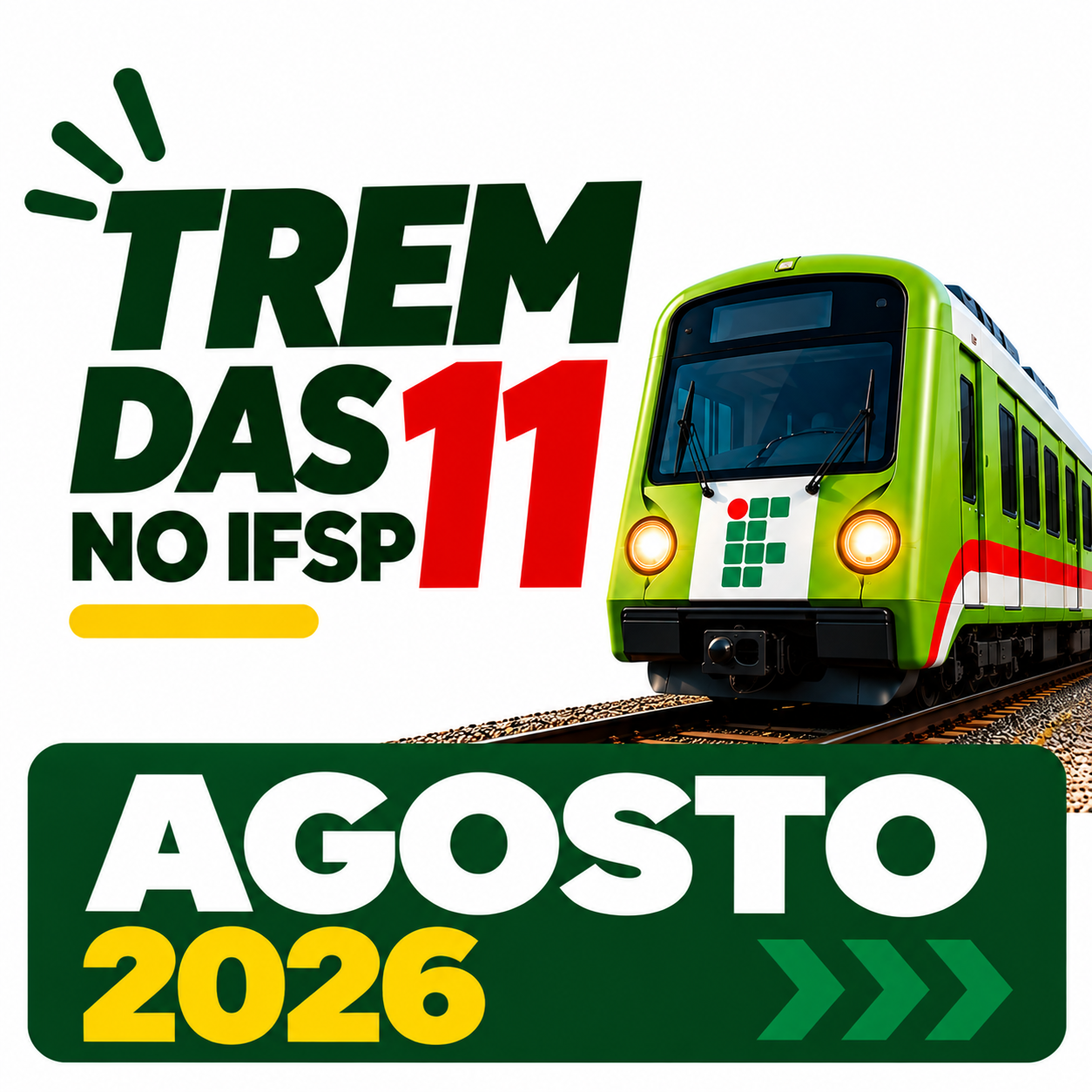 Capa do Trem das 11 de agosto de 2026