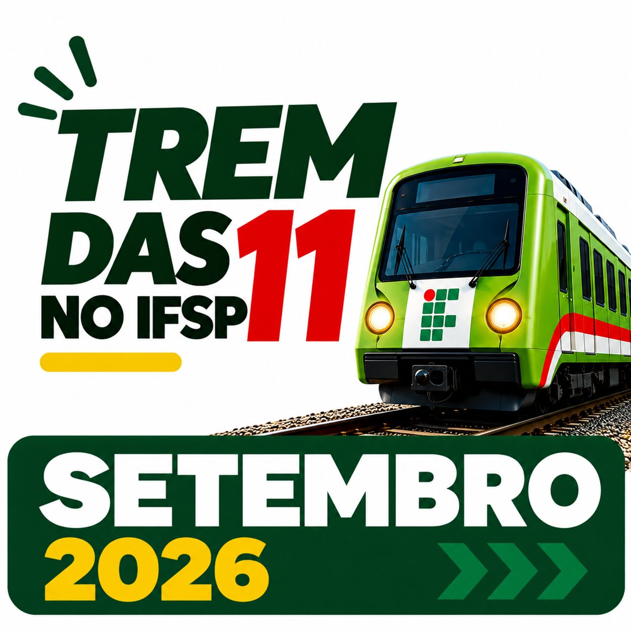 Capa do Trem das 11 de setembro de 2026