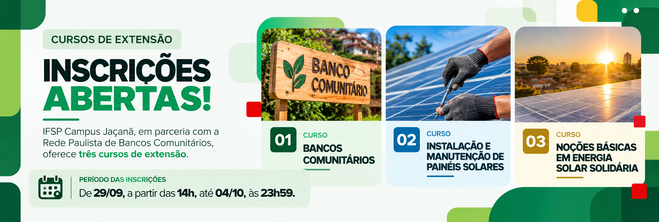 Novos cursos